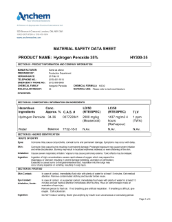 Hydrogen Peroxide 35% MSDS