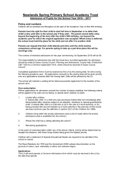 Newlands Spring Primary School Academy Trust