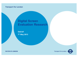 Digital Screens Evaluation Research