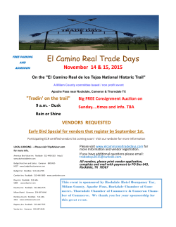 Tradin` on the trail - El Camino Real Trade Days
