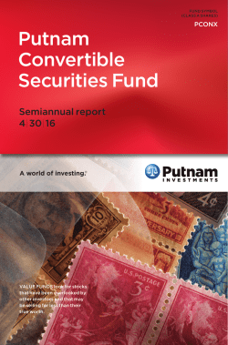 Semiannual Report - Putnam Investments