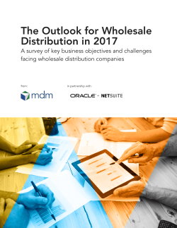The Outlook for Wholesale Distribution in 2017