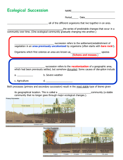 Ecological Succession