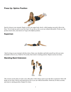 Press Up: Sphinx Position