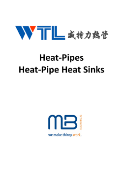 Heat-Pipes Heat-Pipe Heat Sinks