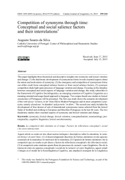 Competition of synonyms through time: Conceptual and social