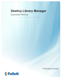 DESTINY LME Guide