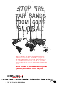 Global Tar Sands briefing