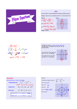 Ellipses