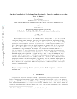 On the Cosmological Evolution of the Luminosity Function and the