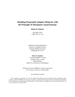 Modeling Purposeful Adaptive Behavior with the Principle of