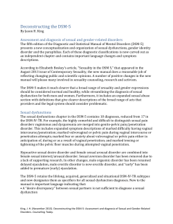 Deconstructing the DSM-5