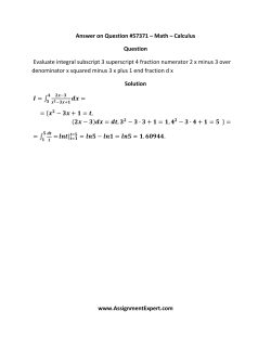 Answer on Question #57371 – Math – Calculus