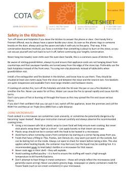Safety in the Kitchen