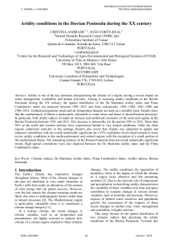 Aridity Conditions in the Iberian Peninsula During the XX Century