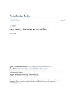 Intermittent State Constitutionalism