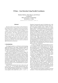 PClines &ndash; Line Detection Using Parallel