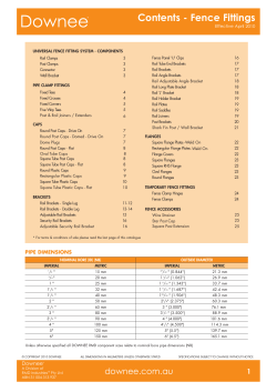 Contents - Fence Fittings