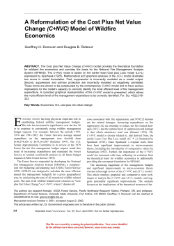 A Reformulation of the Cost Plus Net Value