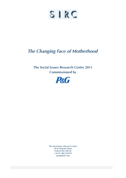 The Changing Face iof Motherhood