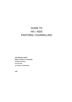 GUIDE TO HIV / AIDS PASTORAL