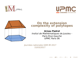 On the extension complexity of polytopes