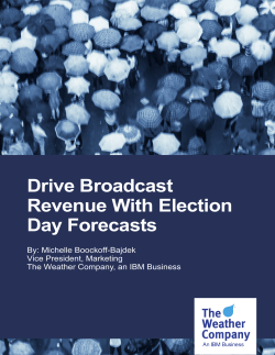 Drive Broadcast Revenue With Election Day Forecasts