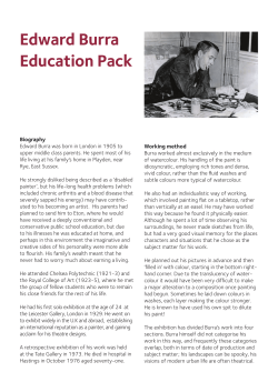 Edward Burra Education Pack