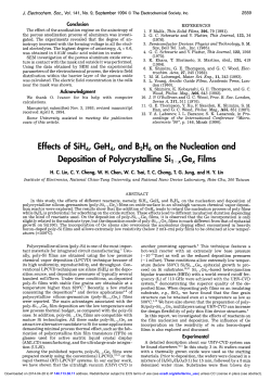 Effects of Sill4, GeH4, and B2H6 on the Nucleation and