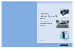 The Preliminary Hydrogen Opportunities Report (2003)