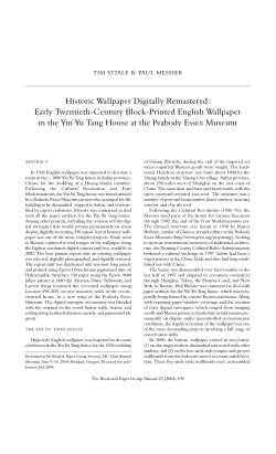 Historic Wallpaper Digitally Remastered: Early Twentieth