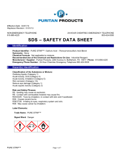 sds - Puritan Products
