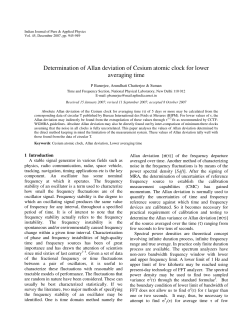 Determination of Allan deviation of Cesium atomic clock for lower
