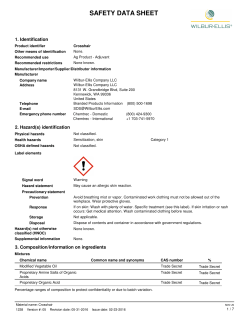 SDS - Wilbur-Ellis Agribusiness