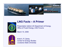 LNG Facts &ndash; A Primer - Louisiana State University