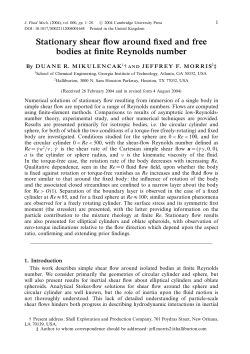 Stationary shear flow around fixed and free bodies