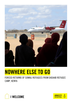 nowhere else to go - Amnesty International