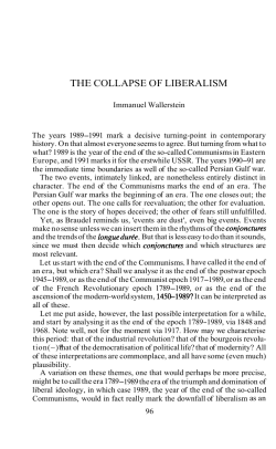 TheCollapse of Liberalism