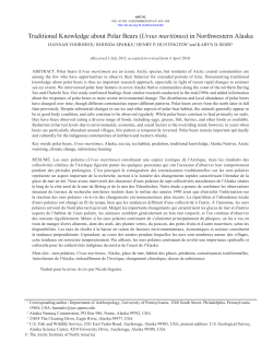 Traditional Knowledge about Polar Bears