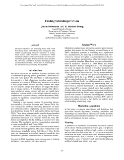 Finding Schrodinger`s Gun - Association for the Advancement of