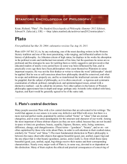 Plato - Iowa State University, Department of Sociology