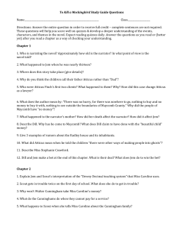 Reading Questions