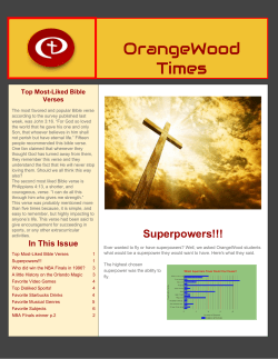 OrangeWood Times - Orangewood Christian School