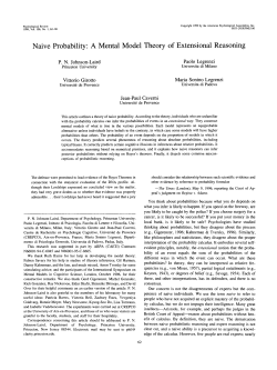 Naive Probability: A Mental Model Theory of Extensional Reasoning