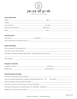 Page 1 of 4 &copy; Peace of Werk LLC. All rights reserved. General