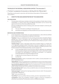 The Association - North Riding County FA