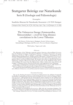 Stuttgarter Beitr&auml;ge zur Naturkunde - FCEIA