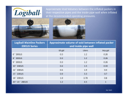 Logiball Mainline Packers 2001JS Series Approximate volume of
