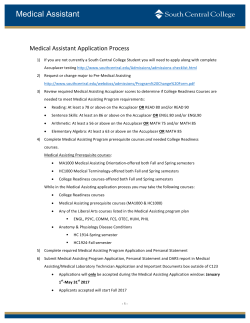 Medical Assistant - South Central College