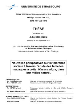 Social tolerance: novel insights from wild female crested macaques